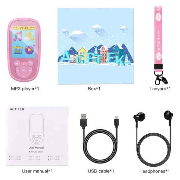 AGPTEK children's pink