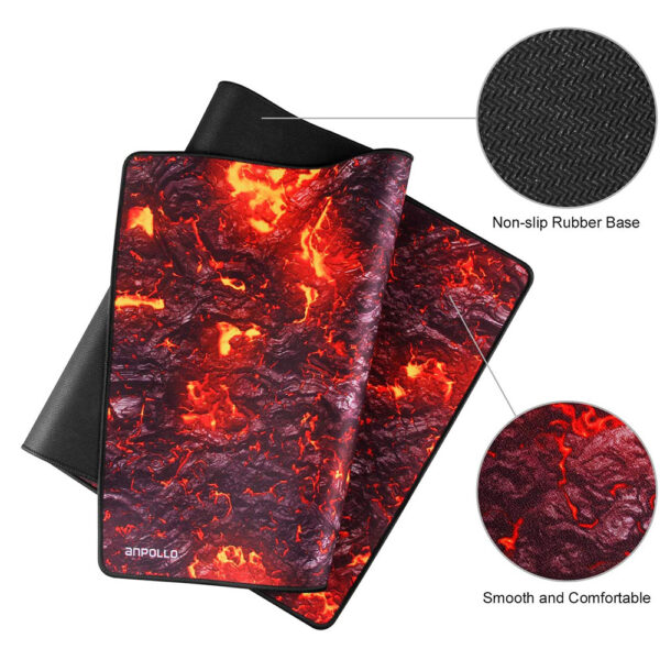 Anpollo Gaming Mouse pad XXL 900 x 400mm Fire