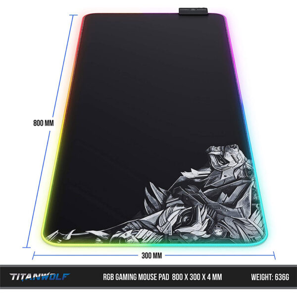 CSL Titanwolf Gaming Mouse pad XXL RGB