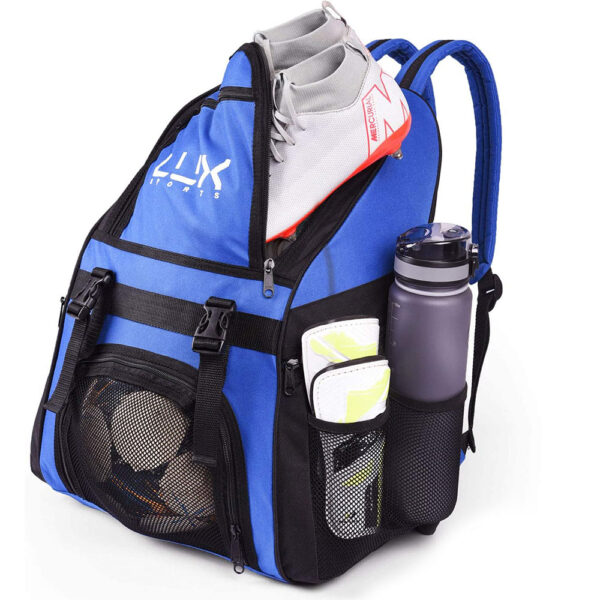 LUX Football Backpack Blue