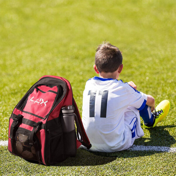 LUX Football Backpack Red