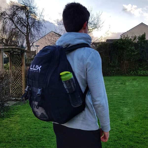 LUX Football Backpack Black