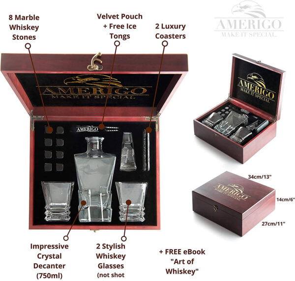 Amerigo-Deluxe-Whisky-Stones-Gift-Set-with-Whisky-Carafe_3